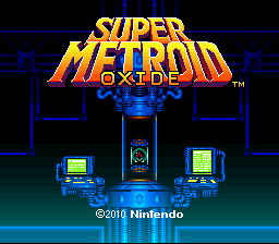 Super Metroid Oxide Title Screen